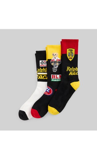 Polo Bear Crew Sock 3-Pack