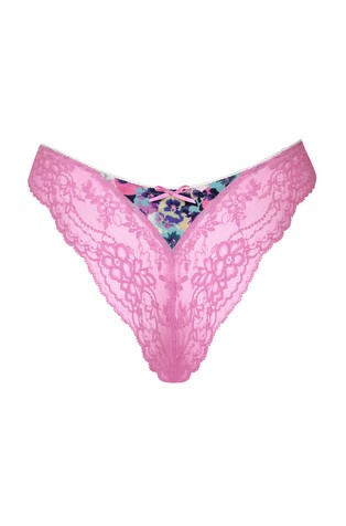 LISCA Kimberly spodnje hlačke z visokim izrezom Večbarvna - Pink/Floral 6