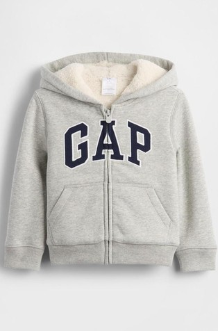 Gap logo podložena jopa s kapuco za malčke
