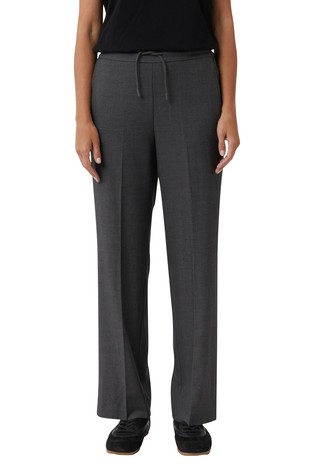 Melirane hlače z zatezno vrvico