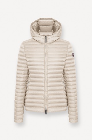 Water-repellent down jacket with hood