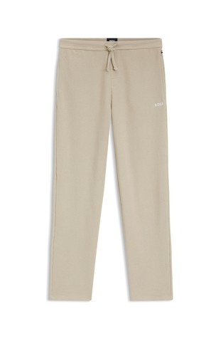 Cotton-blend pyjama bottoms with embroidered logo