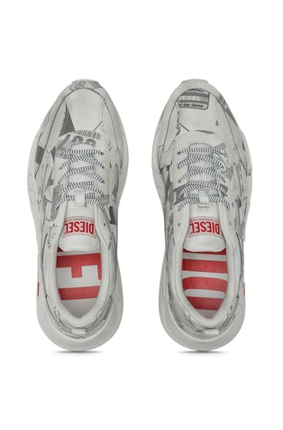 DIESEL Sneakers with camo pattern Light Gray 4