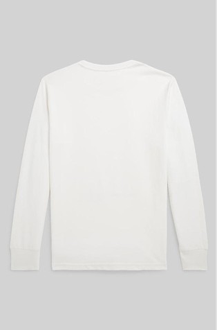 RALPH LAUREN Polo Bear Cotton Long-Sleeve Tee Deckwash White 2