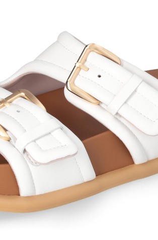 LIU JO Sandals with wide straps White 5