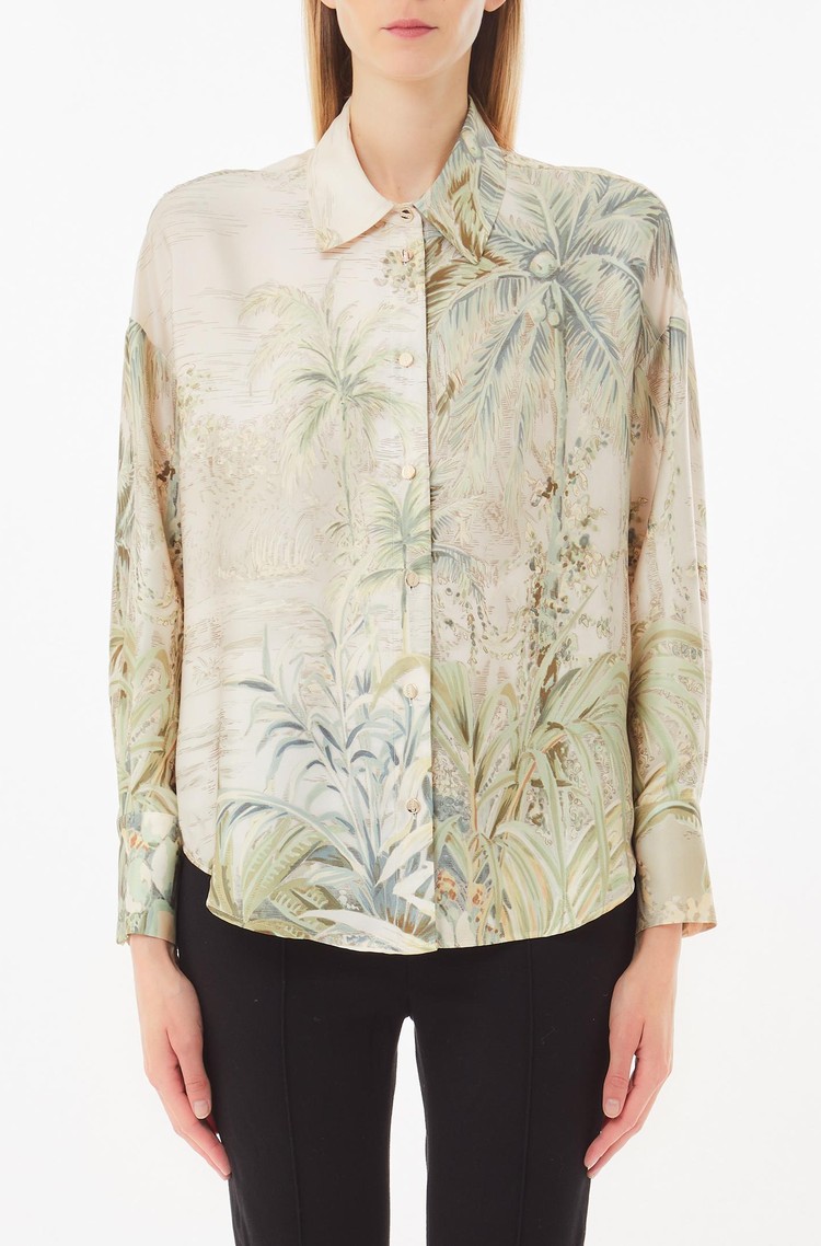 LIU JO Tropical-print shirt Jungle 