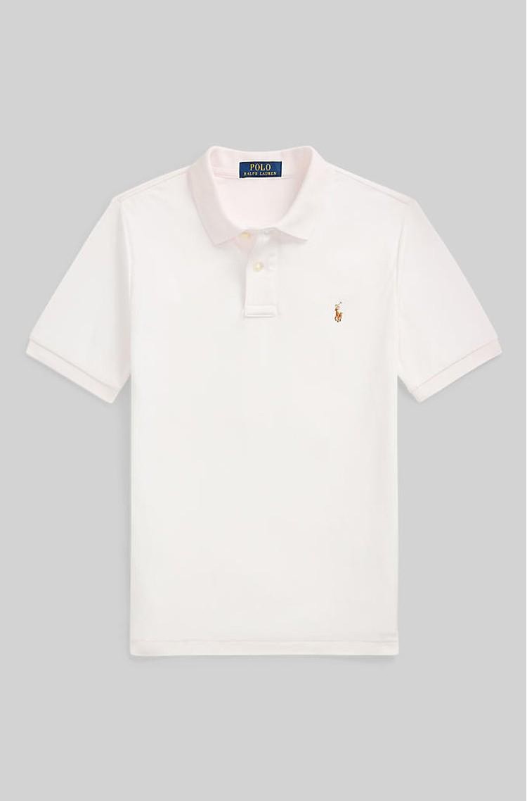 RALPH LAUREN Short-sleeved Cotton Polo Shirt White 