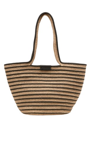 Large shopper with stripes