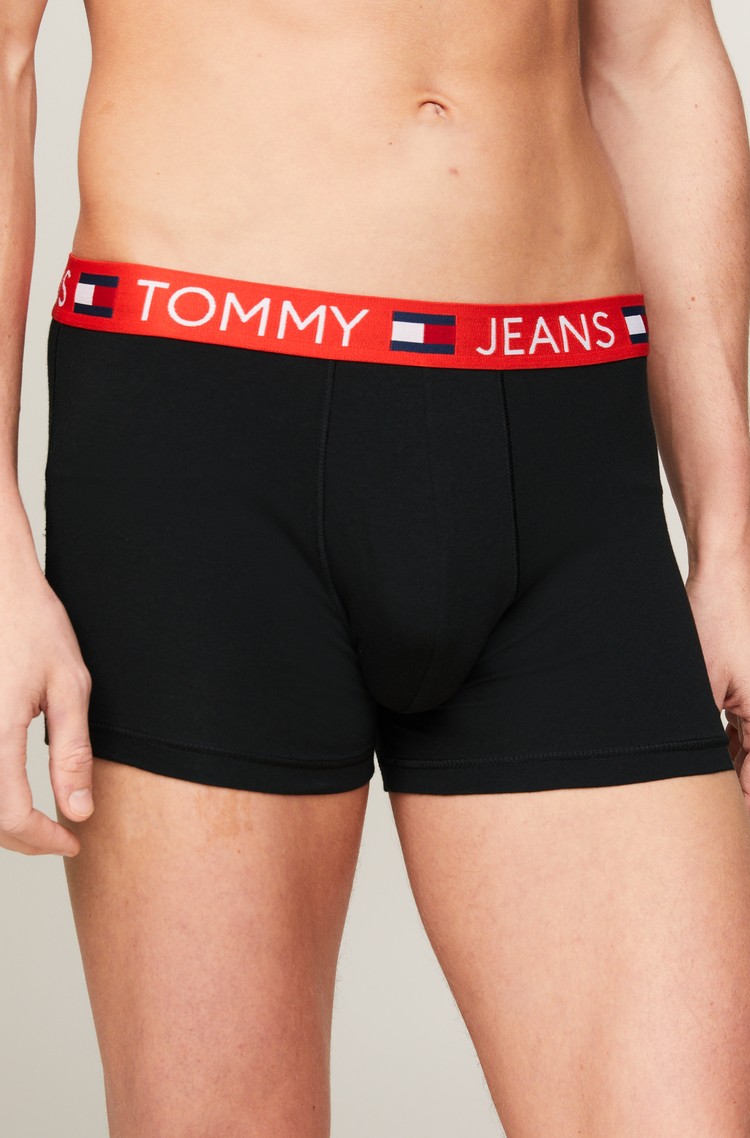 TOMMY HILFIGER Paket 3 boksaric z logo pasom Črna - Black 