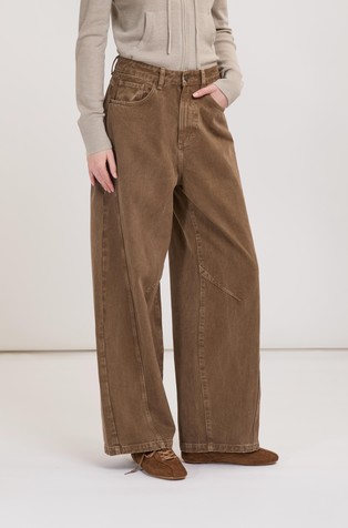 Relaxed fit cotton jeans