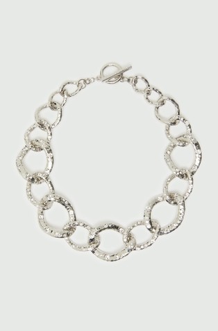 Micro-rhinestone choker necklace