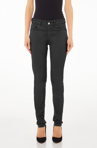 Skinny fit jeans with rhinestones