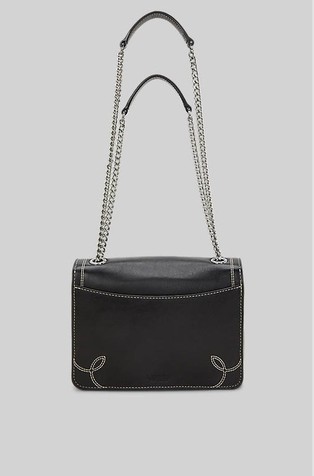 RALPH LAUREN Stitched Small Bradley Convertible Bag Black 3