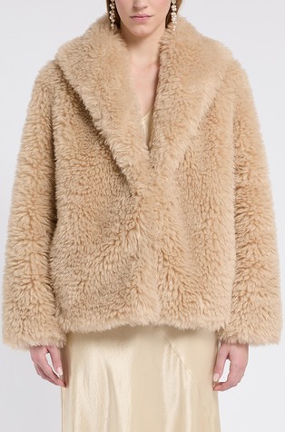 Faux-fur jacket
