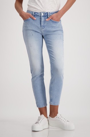 Slim fit jeans with rhinestones