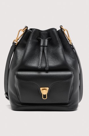 Beat Medium Leather Bucket Bag