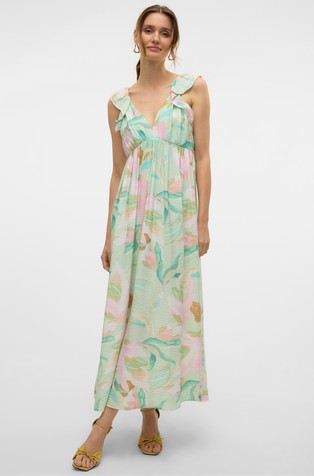 VMJOSIE Long dress with floral pattern