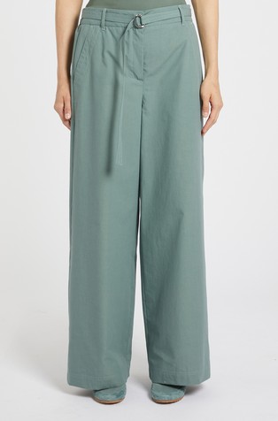 Monochrome wide coton pants