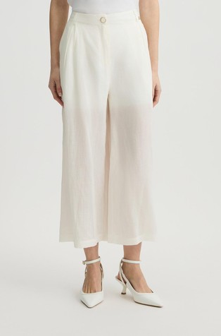 Ramie palazzo trousers