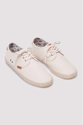 SPRINGFIELD Rustic espadrille cotton sneakers White 3