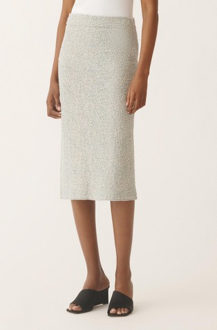 Tweed pencil skirt with lurex