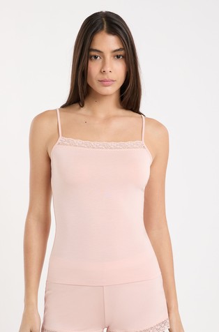 Kitty zgornji del pižame z naramnicami in čipko