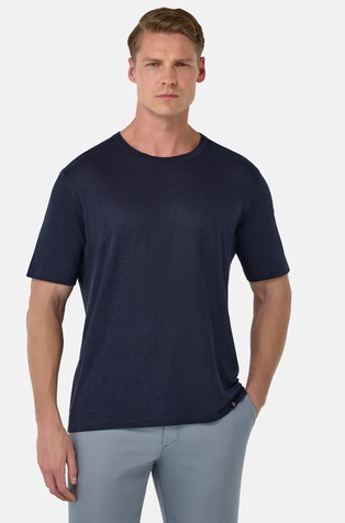 T-Shirt in Stretch Linen Jersey