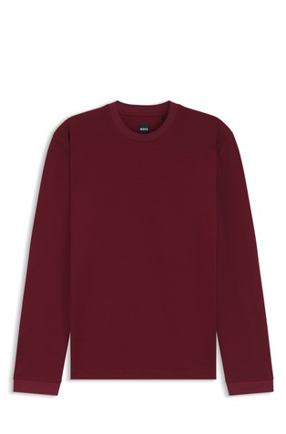 Mercerised-cotton T-shirt with micro pattern