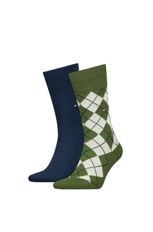 Paket 2 parov Classics Argyle nogavic