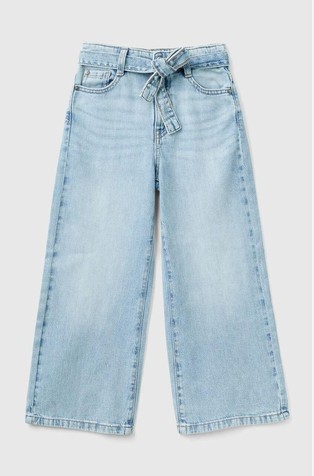 Wide fit jeans with sash