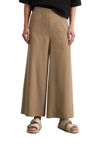 Culotte wide cropped made from TENCEL™ Lyocell-linen mix