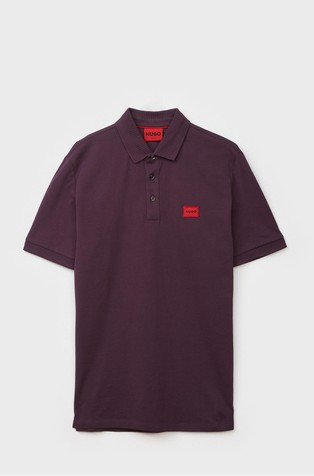 Slim fit polo majica iz bombažnega pikéja z logo našitkom