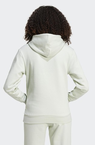 ADIDAS Essentials Small Logo Feel Cozy Hoodie Green 2