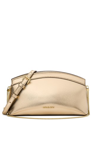 Dome Small Metallic-leather Crossbody