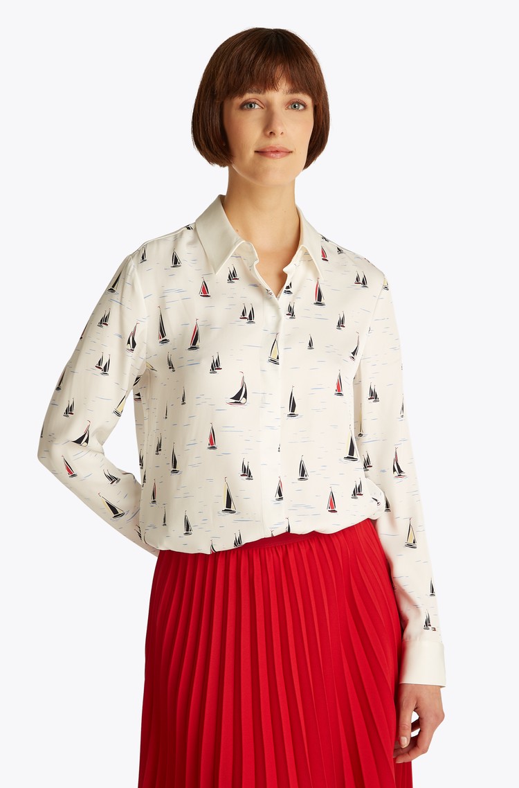 TOMMY HILFIGER Regular fit viskozna srajca Bež - Light Beige 