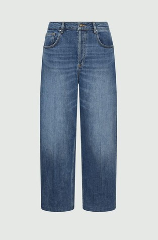 Stretch barrel-leg jeans
