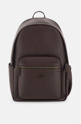 Rucksack in Leather-Effect Fabric