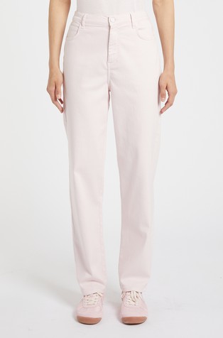 Monochrome regular fit five-pocket trousers