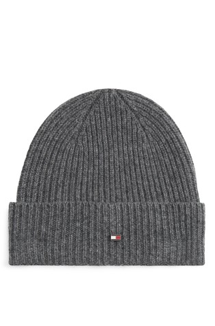 Pletena kapa iz kašmirja s Hilfiger zastavico