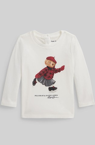 Polo Bear cotton 3/4-sleeve tee