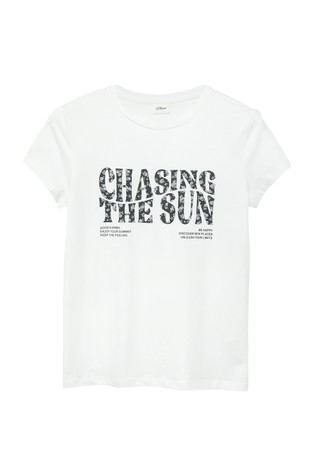 Bombažna majica s potiskom