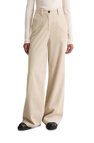 Wide corduroy pants in organic cotton
