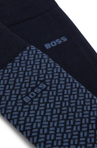 HUGO BOSS Two-pack of socks in cotton blend Dark Blue 2