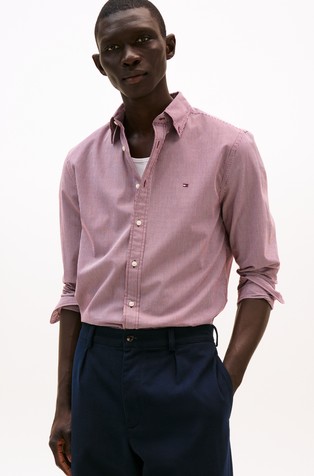 TH Flex regular fit srajca s karirastim vzorcem