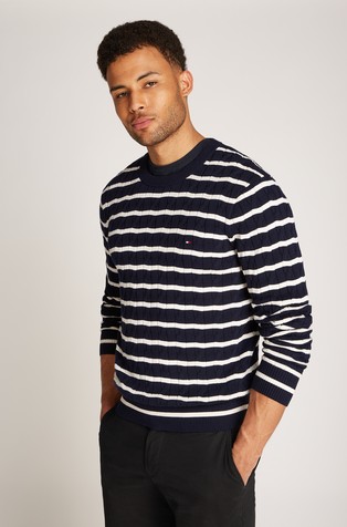Cable knit relaxed fit jumper