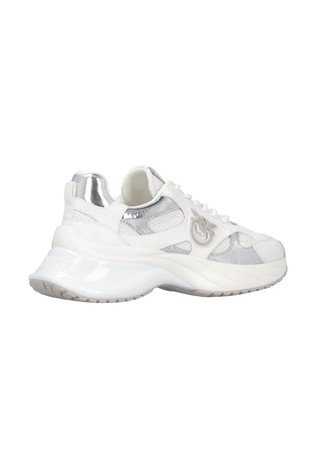 PINKO Ariel mesh sneakers with mirror detailing White 3