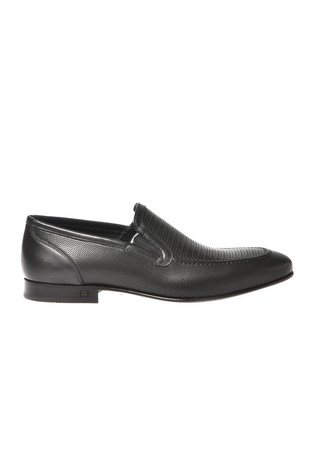 Perforated leather loafers
