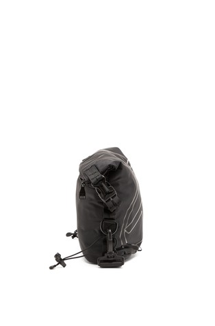 DIESEL Drape-Nylon crossbody bag with Oval D print Black 2
