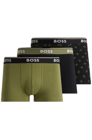 Paket 3 bombažnih boksaric z logo pasom
