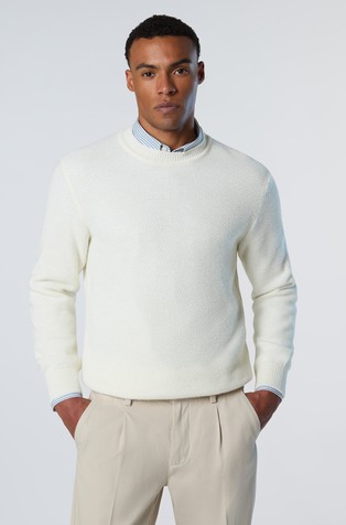 Pleten pulover iz volnene mešanice